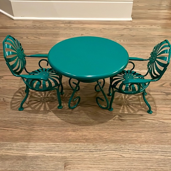 American Girl Kit’s Birthday Table and Chairs - Picture 1 of 8